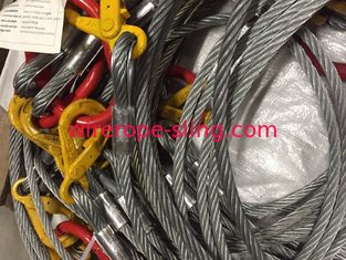 الصلب 4 الساق سلك حبل الرافعة 9/16 &quot;X 13.12&quot; قدم تأثير المقاومة مع 4 الاستيلاء على خطاف