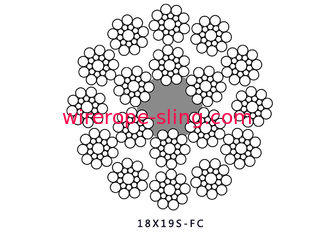 18X19S FC رفع سلك حبل عامل الأمان الكبير ليونة 1960 قوة الشد