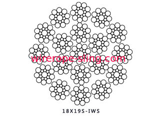 18X19S IWS أسلاك الفولاذ حبل مكافحة التعب قوة مع بكرة خشبية التعبئة