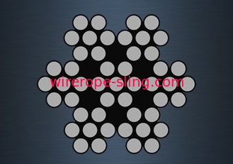6x7 (6/1) أسلاك الفولاذ المجلفن مقاومة التآكل عالية قوة كسر