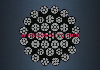 35X7 (6/1) سلك حبل المغلفنة خفيفة الوزن عامل سلامة كبير طويل خدمة الحياة