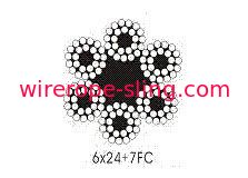 صيد السمك جولة ستراند أسلاك الفولاذ كابل 6 × 24 لتربية الخط / الرفع