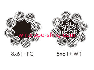 ارتداء مقاومة للحبل أسلاك الفولاذ جولة ستراند 8 × 61 مع قوة عالية