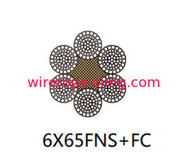 مرونة عالية غير القابل للصدأ سلك حبل 6 X 65 Fns مع 60MM إلى 120MM القطر