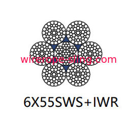 مرساة رفع حبل أسلاك فولاذية غير الدورية 6 X 55 Sws 30mm - 120mm