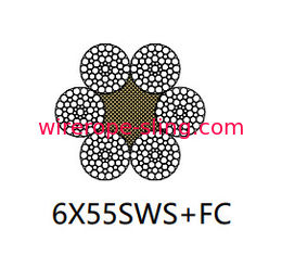 مرساة رفع حبل أسلاك فولاذية غير الدورية 6 X 55 Sws 30mm - 120mm