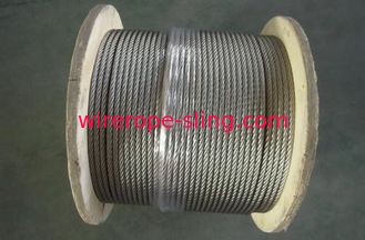 304/316 6X7 + FC الفولاذ المقاوم للصدأ سلك حبل 1570MPa 1670MPa للصناعات الكيماوية