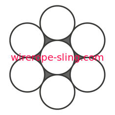 304 1X7 5mm سلك حبل T / S 1570 MPa كبل فولاذيّ سلك حبل لعمارة