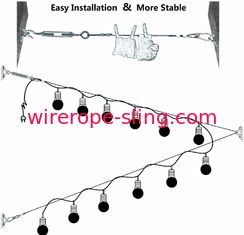الكرة الأرضية سلسلة ضوء تعليق كيت سلك حبل يجمع كابل ربط المقطورة والسنانير