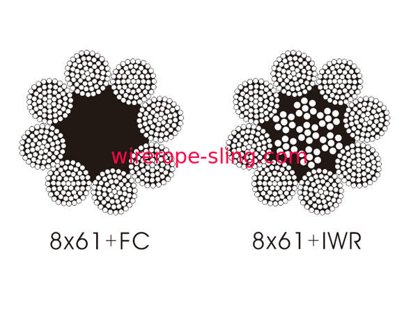 ارتداء مقاومة للحبل أسلاك الفولاذ جولة ستراند 8 × 61 مع قوة عالية