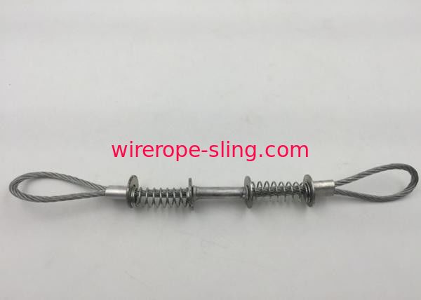 3.2mm سلك حبل السلامة وحبل ، حبال أسلاك الفولاذ المغلفنة مع طول حلقة