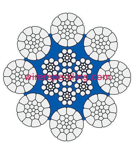 50 طن رافعة كهربائية الفولاذ المقاوم للصدأ سلك حبل نموذج 8 * K31WS + IWR-25.5MM