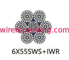 مرساة رفع حبل أسلاك فولاذية غير الدورية 6 X 55 Sws 30mm - 120mm