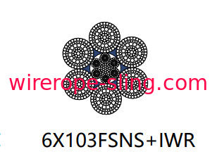 متعدد الطبقات أسلاك الفولاذ حبل الخطي الاتصال 6 X 103 Fsns للحفرة Ratory