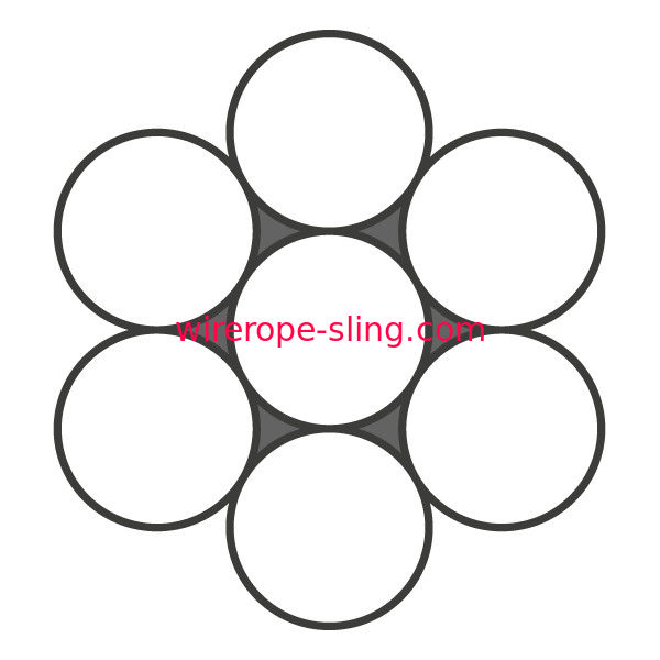 304 1X7 5mm سلك حبل T / S 1570 MPa كبل فولاذيّ سلك حبل لعمارة