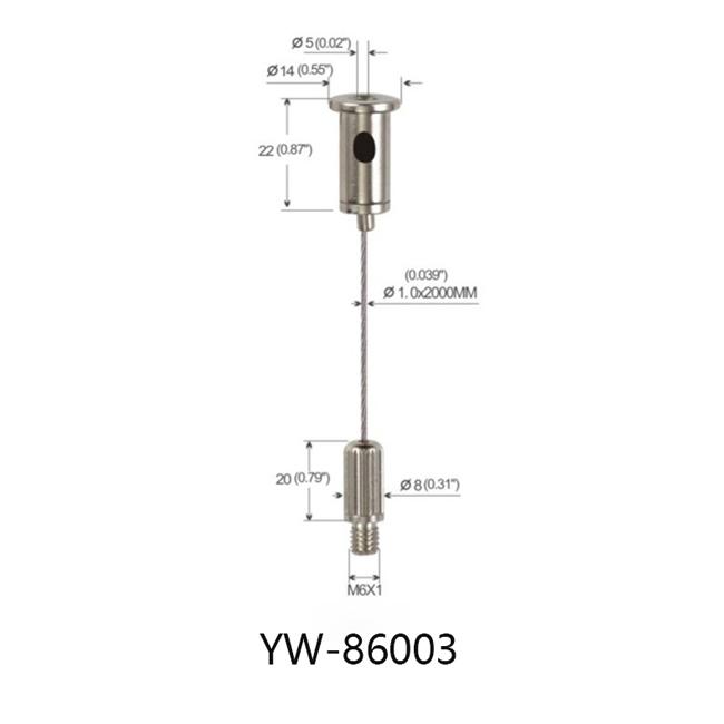 اssembly Finishing Panel Wire Suspension Systems اdjustable YW86003 0