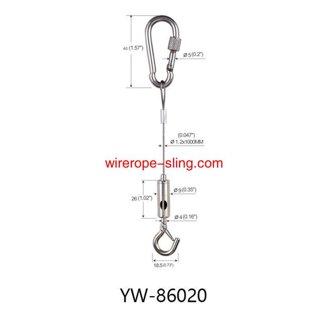 الفولاذ المقاوم للصدأ لوحة الصوتية ضوء نظام التعليق yw86020