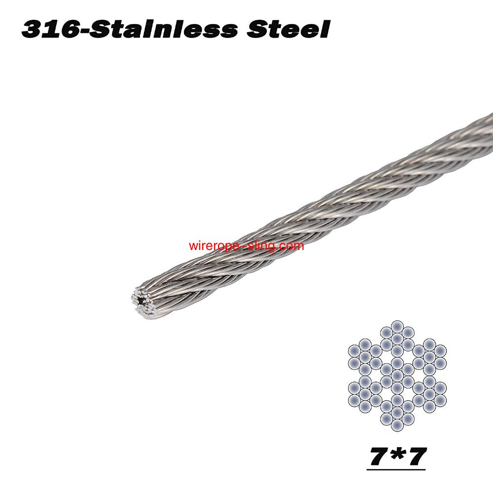 البحرية 3mm الفولاذ المقاوم للصدأ طائرة سلك حبل ، كابل سطح السفينة الدرابزين كيت ، 7x7-100 قدم
