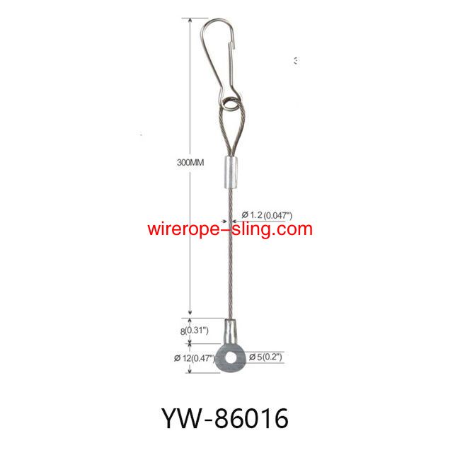 M5 الخيط الخارجي سلك حبل تعليق نظام الجمعية yw86015 نوع حبال