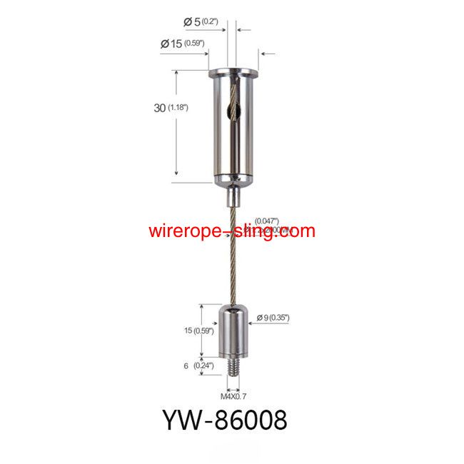 كبل تعليق عدة النيكل مطلي نحاس YW86006